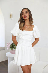 Pretty Couple Mini Dress White